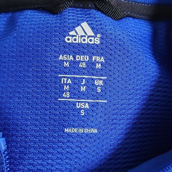 5/$55 Adidas short sleeve quarter zip warm up jacket, US size S - Picture 6 of 8